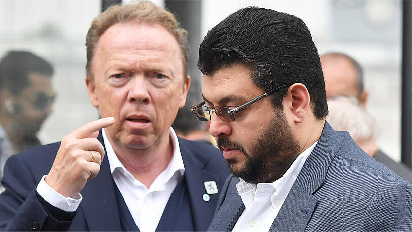 Keine glückliche Verbindung: Peter Cassalette (li.) und Löwen-Investor Hasan Ismaik.