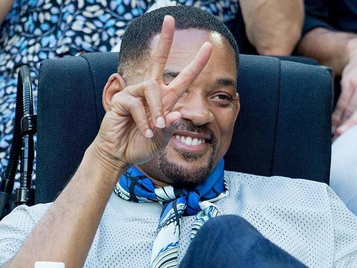 Will Smith als Zuschauer bei den Australian Open.