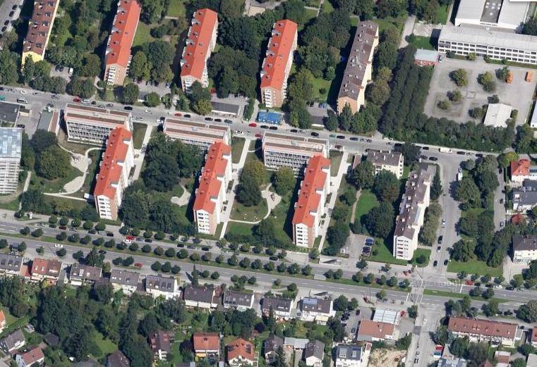 Die Gebäude zwischen Seebrucker Straße und Kreillerstraße wurden deutlich aufgewertet.