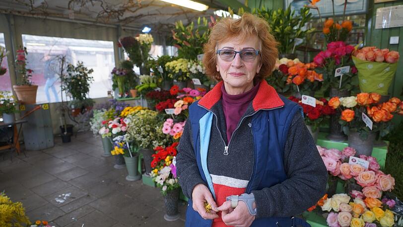 Blumenhändlerin Inge Rainer: "Braucht die Stadt eigentlich keine Mieteinnahmen hier am Markt?"