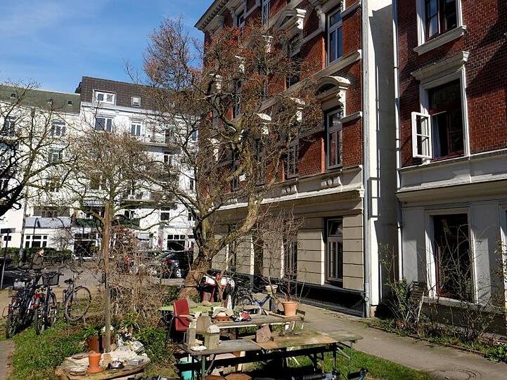 Mietshäuser im Stadtteil Eppendorf in Hamburg. Die Reformpläne der Grundsteuer sorgen für große Unruhe bei sozialen Vermietern.