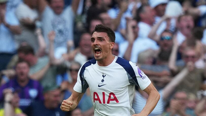 João Palhinha verabschiedete sich mit emotionalen Worten von Tottenham Hotspur und kehrt vorerst zum FC Bayern zurück. (Archivbild) João Palhinha verabschiedete sich mit emotionalen Worten von Tottenham Hotspur und kehrt vorerst zum FC Bayern zurück. (Archivbild)