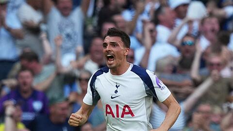 João Palhinha verabschiedete sich mit emotionalen Worten von Tottenham Hotspur und kehrt vorerst zum FC Bayern zurück. (Archivbild) João Palhinha verabschiedete sich mit emotionalen Worten von Tottenham Hotspur und kehrt vorerst zum FC Bayern zurück. (Archivbild)