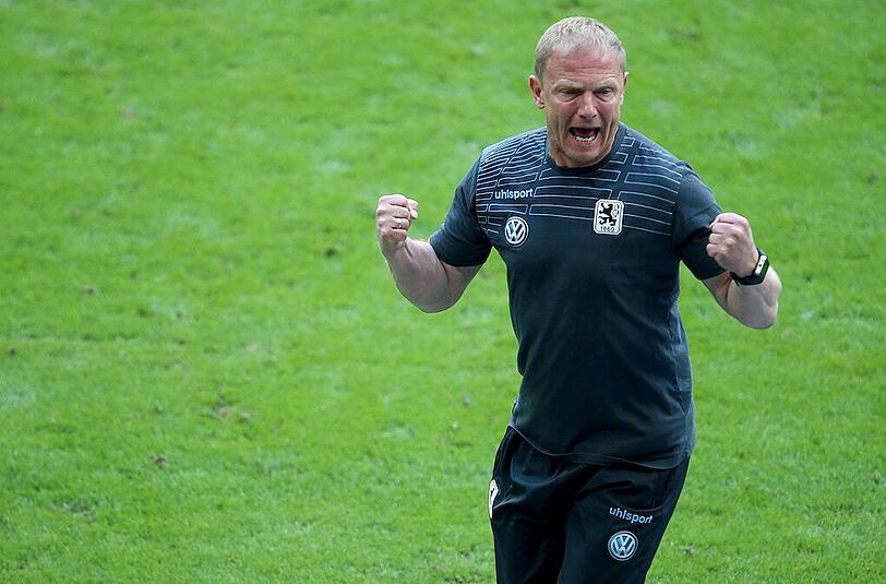 Jubel über den 2:1-Sieg des TSV 1860 gegen Nürnberg: Torsten Fröhling.