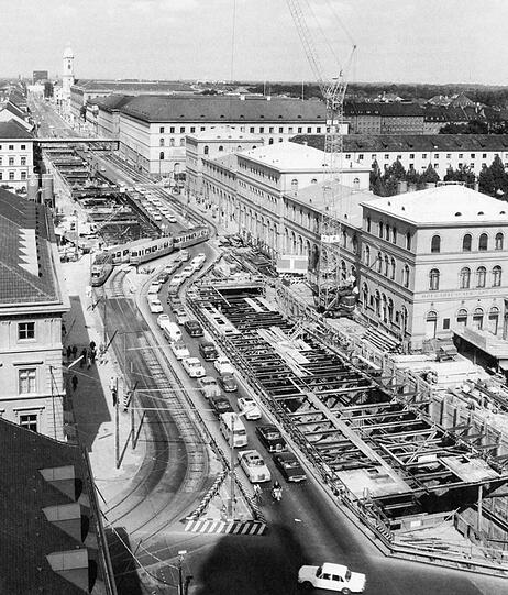 Blick auf die Ludwigstraße im Jahr 1967.