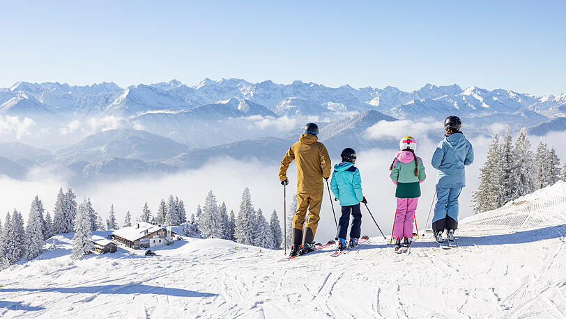 Im Skigebiet Brauneck. Im Skigebiet Brauneck.