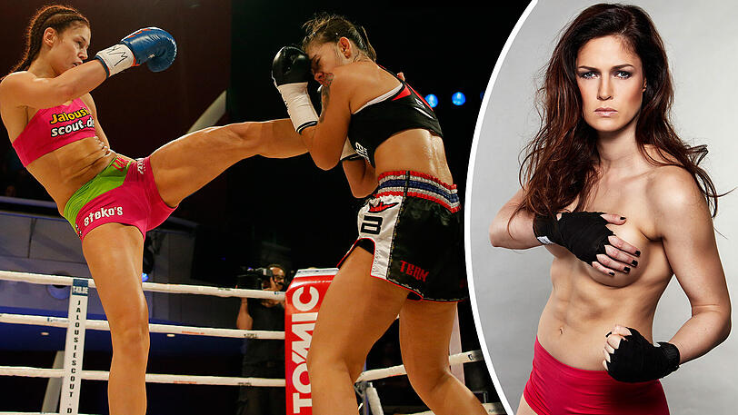 "Ich ganz finde es für mich schön", sagt Kickbox-Queen Marie Lang, die sich zu einer Brustvergrößerung entschieden hat.