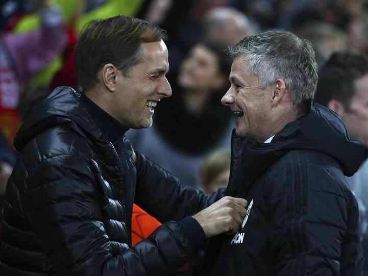 Treffen im Rückspiel mit ihren Teams aufeinander: PSG-Coach Thomas Tuchel (L) und sein ManUnited-Gegenüber Ole Gunnar Solskjaer.