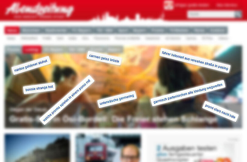 Täglich kommen Nutzer über kuriose Suchbegriffe zur AZ. Hier die verrücktesten der letzten Wochen.
