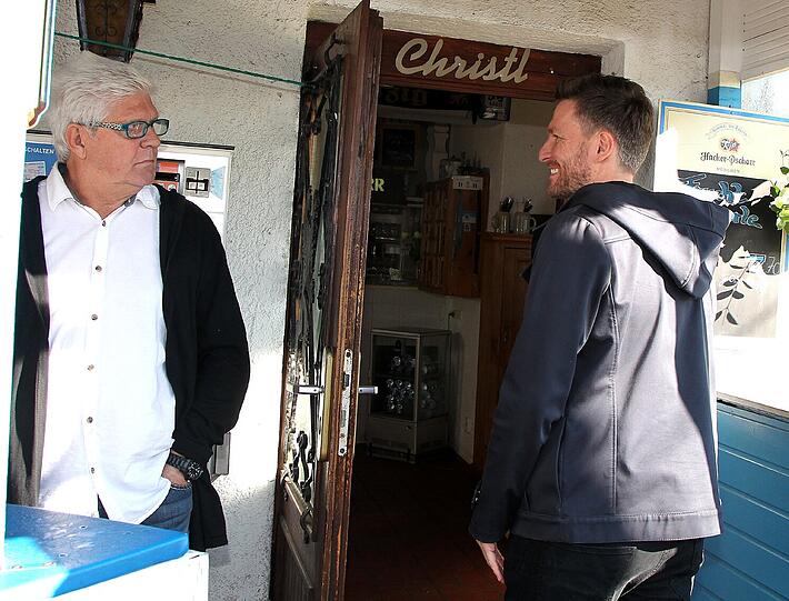 Werner Lorant und Benny Lauth (rechts).