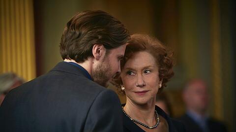 Daniel Brühl als deutscher Journalist und Helen Mirren als dame, die "Die Frau in Gold" zurückhaben will.