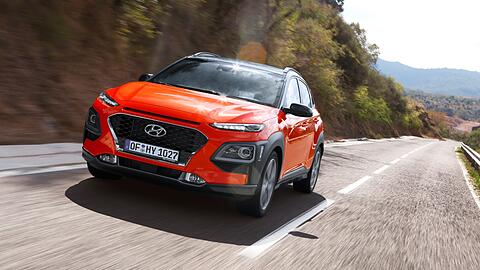 Frischer Wind bei den kompakten SUV: Der Hyundai Kona ist ein bunter Hingucker.