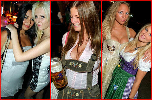 Hübsche Mädels im Schützenzelt, heiße Party im Neuraum: So feiern die Münchner auch unter der Woche...