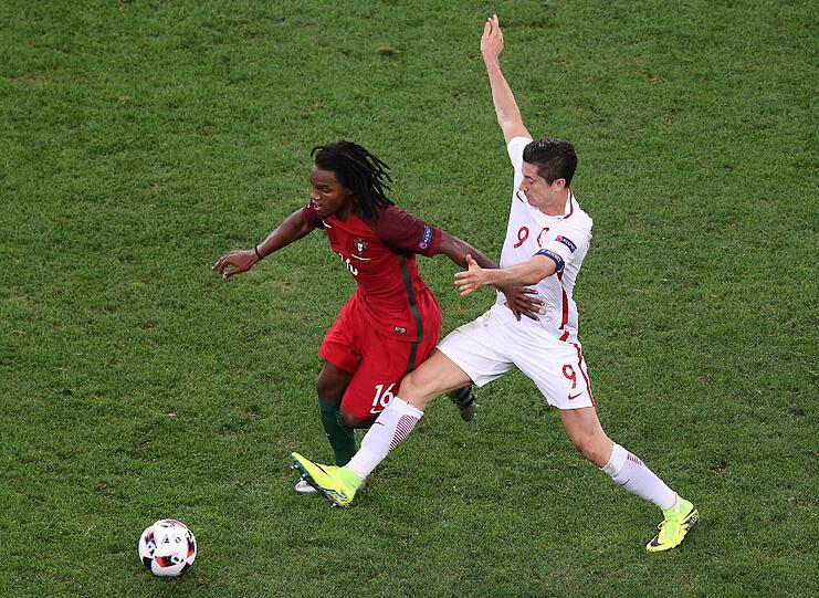 Renato Sanches legt im EM-Viertelfinalspiel gegen Polen eine Glanzleistung hin.