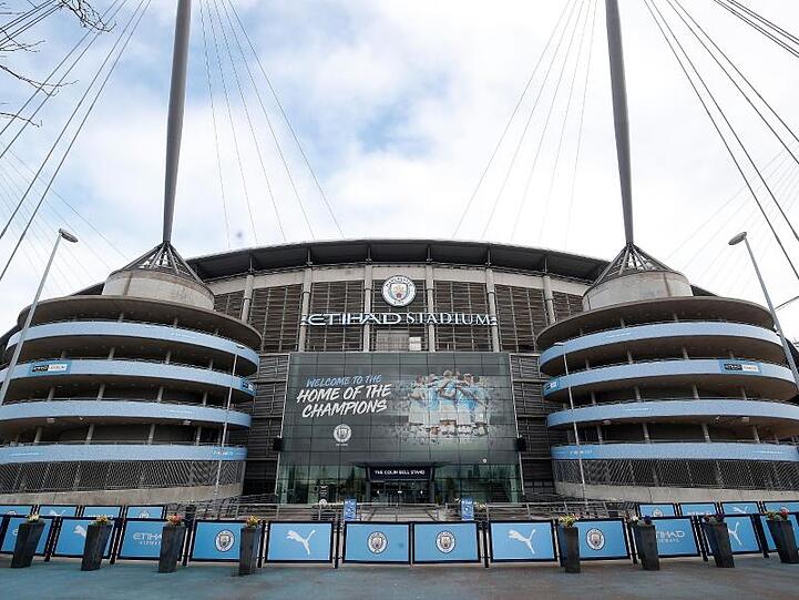 Auch im Etihad Stadion von Manchester City wird derzeit nicht gespielt.