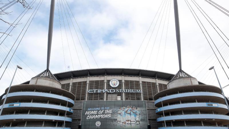 Auch im Etihad Stadion von Manchester City wird derzeit nicht gespielt. Auch im Etihad Stadion von Manchester City wird derzeit nicht gespielt.