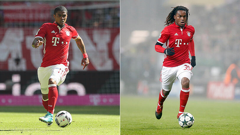 Begehrtes Duo: Douglas Costa (links) und Renato Sanches vom FC Bayern.