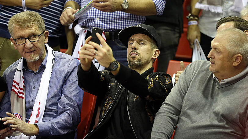 Ein Selfie vor dem Spiel: Franck Ribéry.