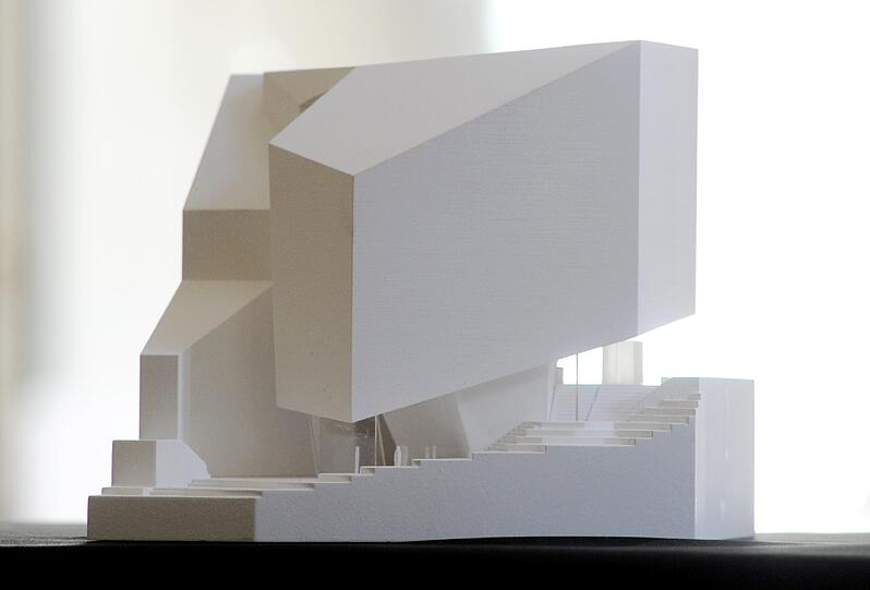 Ein Modell für den Neubau des Sudetendeutschen Museums.