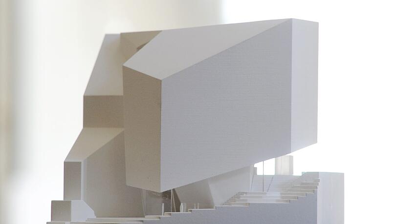 Ein Modell für den Neubau des Sudetendeutschen Museums. Ein Modell für den Neubau des Sudetendeutschen Museums.