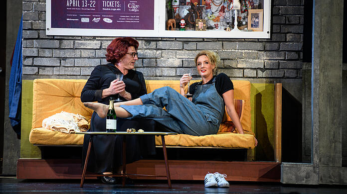 Die große Frauenfreundschaft: Armin Kahl als Tootsie (links) mit Bettina Mönch im Gärtnerplatztheater.