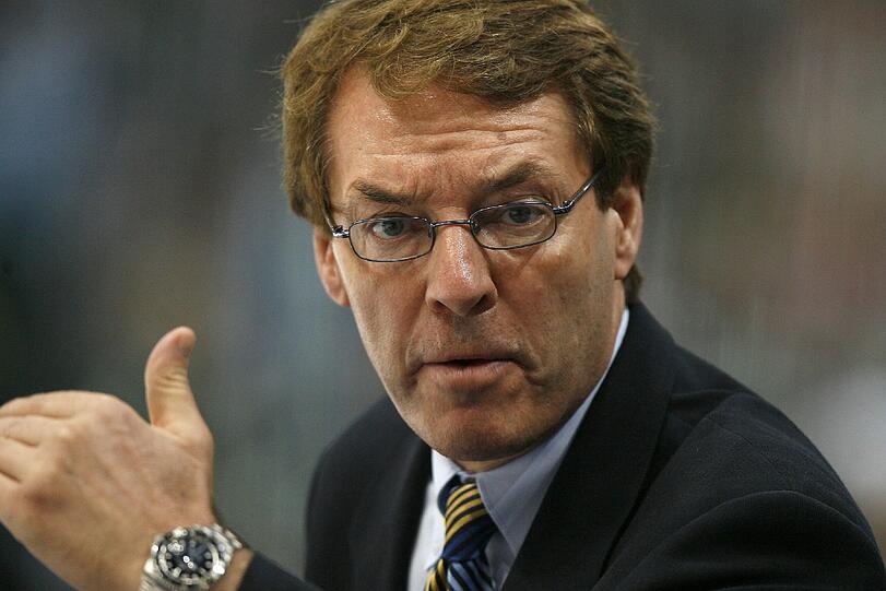 Pierre Page, der Trainer des EHC Red Bull München.
