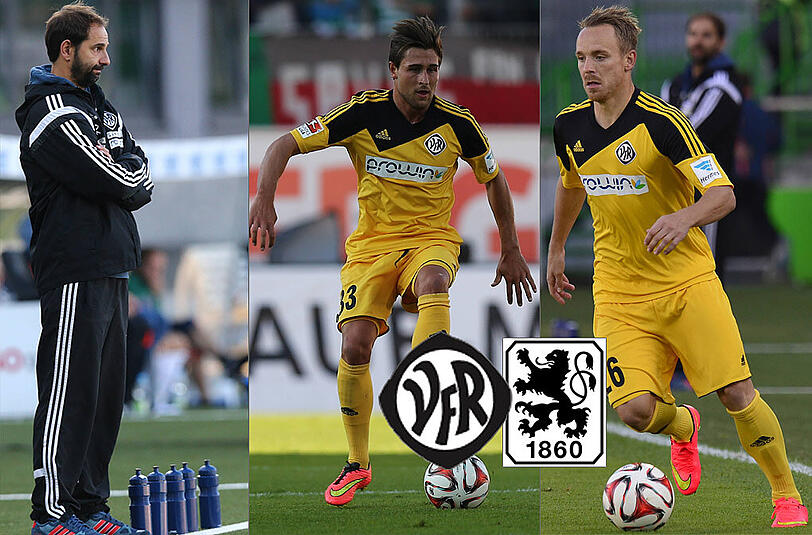 Mit den beiden Ex-Löwen Arne Feick und Alexander Ludwig empfängt der VFR Aalen den TSV 1860 München. Aalen, wird von Stefan Ruthenbeck (l.) trainiert.