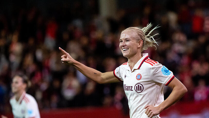 Mit Schwung ins Duell mit dem Ex-Klub: Bayerns Star Pernille Harder trifft und trifft in dieser Saison.