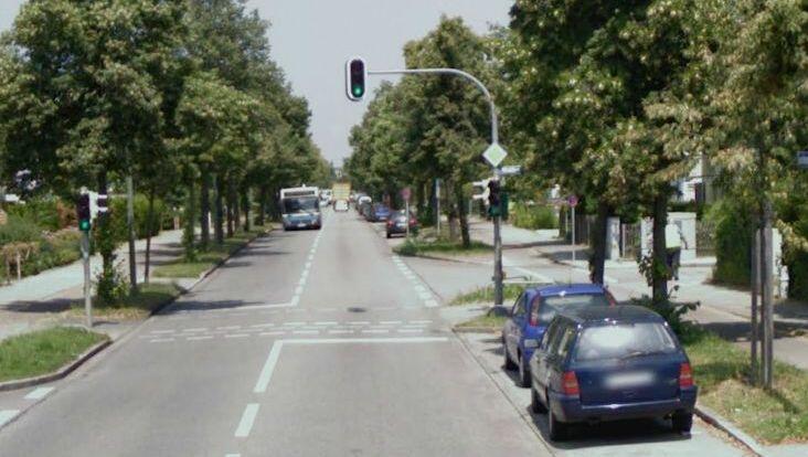 An der Lerchenauer Straße ist der Unfall passiert. An der Lerchenauer Straße ist der Unfall passiert.