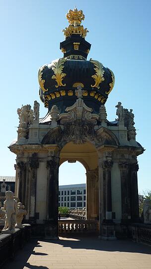 Eines der schönsten Bauwerke des Spätbarocks: der Dresdner Zwinger.
