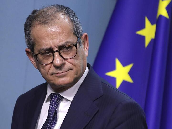 Italiens Finanzminister Giovanni Tria in Brüssel.