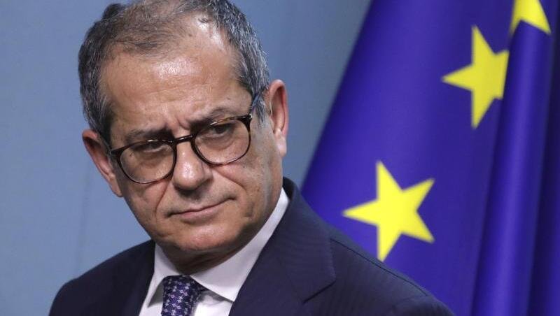 Italiens Finanzminister Giovanni Tria in Brüssel. Italiens Finanzminister Giovanni Tria in Brüssel.