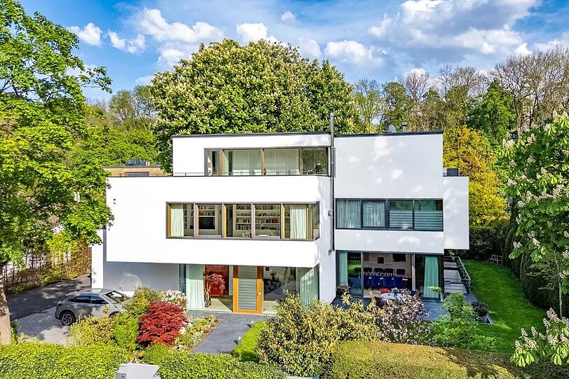 Große Fensterfronten, dazu diverse Stellplätze und ein bisserl Garten - erwartet künftige Besitzer im Herzogpark