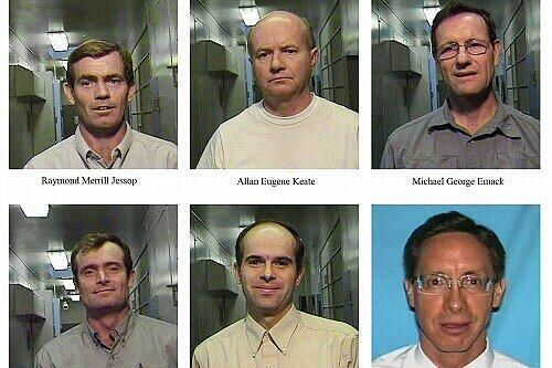 "Most wanted" waren diese sechs Polygamisten. Unten rechts "Prophet" Warren Jeffs