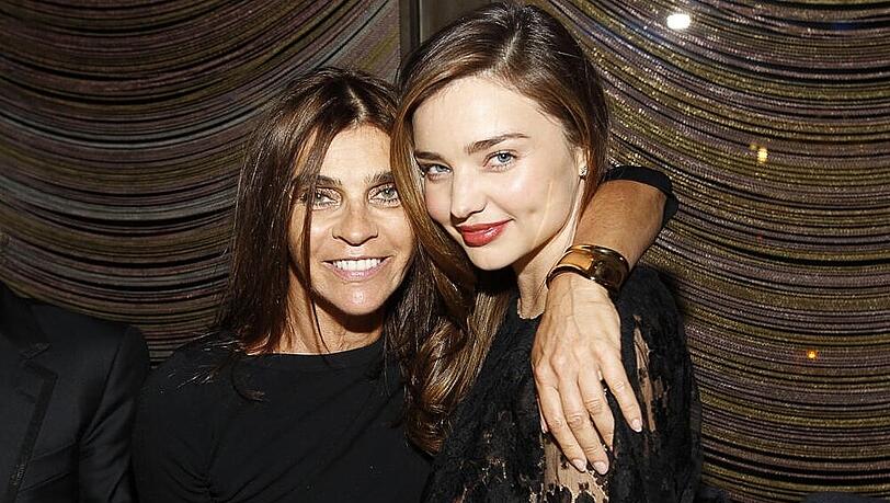 Carine Roitfeld (li.) und Miranda Kerr bei einer Mode-Party in New York Carine Roitfeld (li.) und Miranda Kerr bei einer Mode-Party in New York