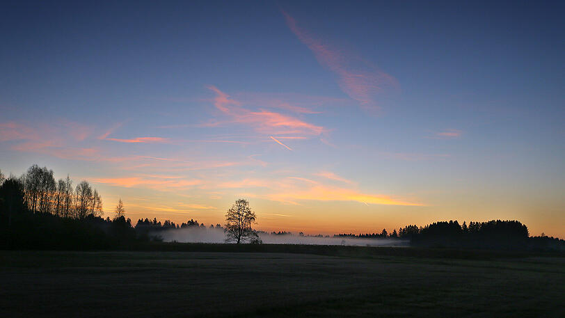 Sonnenaufgang in Roßhaupten.
