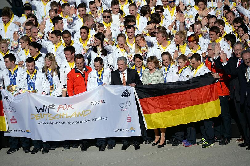 Sie sind wieder in München angekommen: Die Olympia-Stars aus Sotschi.