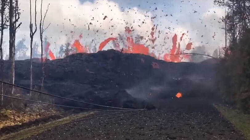 Spektakuläre Bilder: Der Kilauea-Vulkan auf Hawaii zeigt seine zerstörerische Kraft.