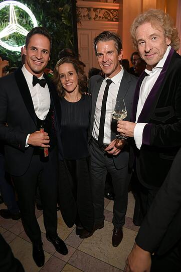 Andreas Ottensamer (Klarinettist), Sol Gabetta (Cellistin), Markus Lanz und Thomas Gottschalk