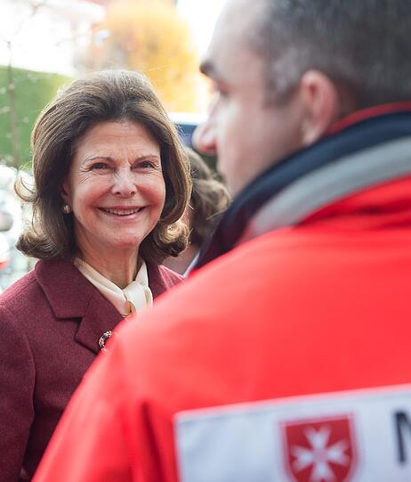 Königin Silvia von Schweden am Freitag in München.