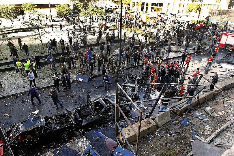 Sehen Sie hier noch mehr Bilder des Anschlags in Beirut.