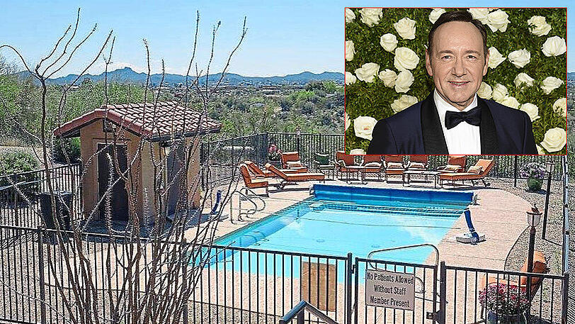 Ein Blick auf den Pool der Meadows Klinik, in der US-Schauspieler Kevin Spacey behandelt wird.