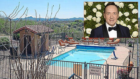 Ein Blick auf den Pool der Meadows Klinik, in der US-Schauspieler Kevin Spacey behandelt wird.