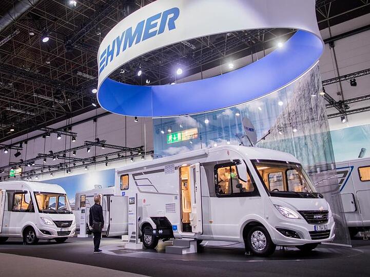 Reisemobile wie diese von von Hymer werden in Deutschland immer beliebter.