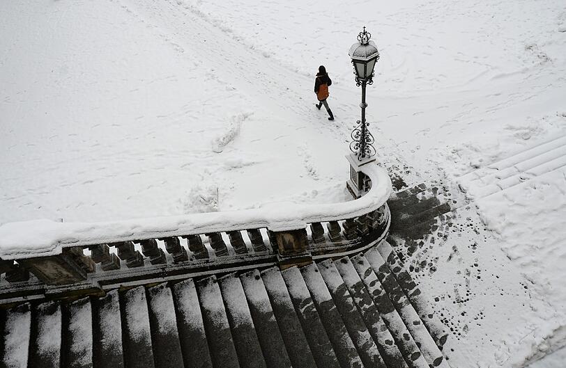 Schneefall in Bayern!