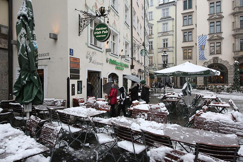 Im Sommer drängen sich hier die Touristen, im Winter ist alles leer und still.