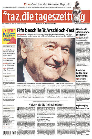 "Hau ab, Blatter", "Die Fifa als Mafia", "Arschlochtest": Die internationale Presse über den FIFA-Skandal. Pressestimmen zum Druchklicken...