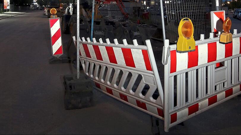 Baustellen-Chaos: Grafinger Straße, Ecke Haager Straße.