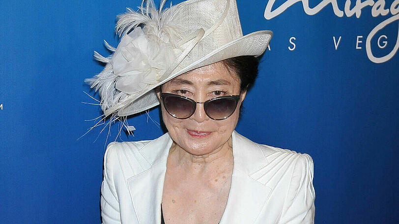 Yoko Ono bei einem Auftritt in Las Vegas.