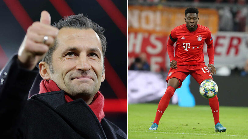 Hasan Salihamidzic (l.) holte Alphonso Davies zum FC Bayern.